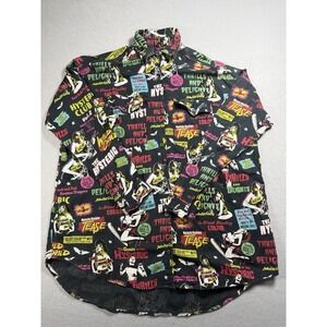 Hysteric Glamour Button Up Retro Horror/Exploitation Print One Size